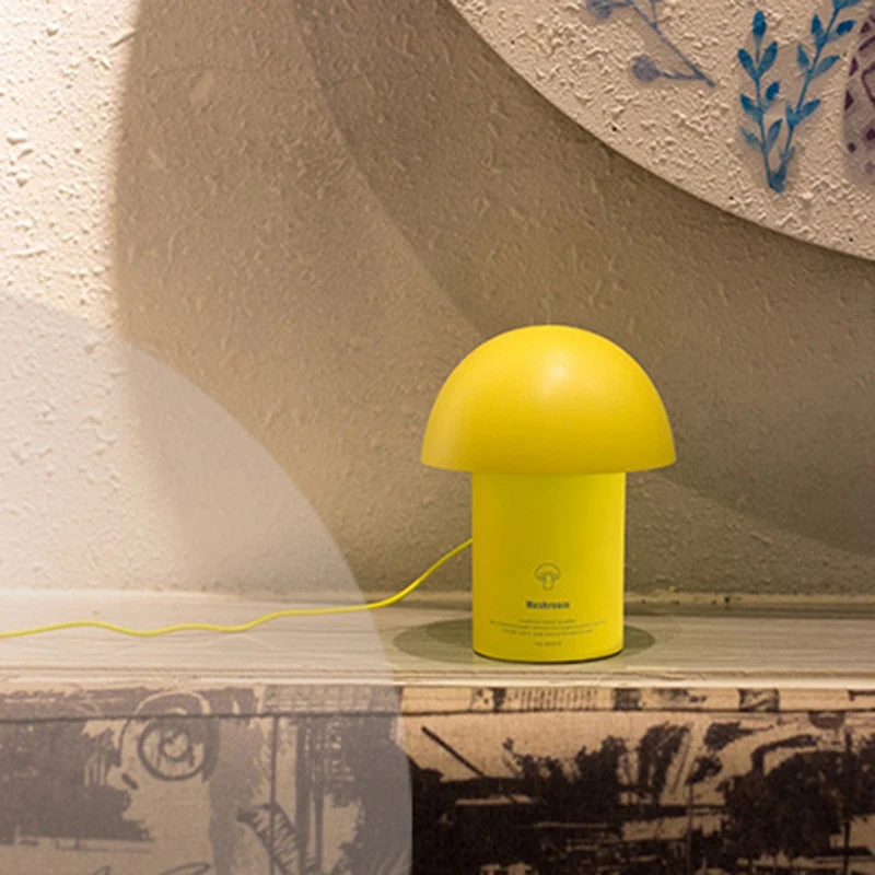 

300ML Mushroom Ultrasonic Air Humidifier Aroma Essential Oil Diffuser for Home Car USB Fogger Mist Maker with LED Night Lamp