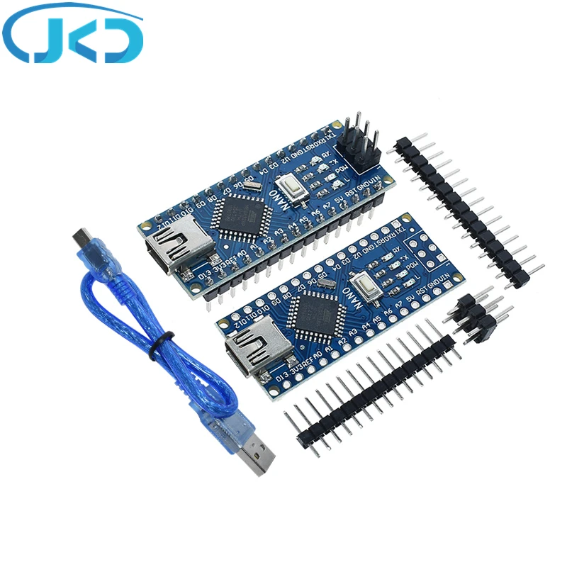 1PCS Promotion For arduino Nano 3.0 Atmega328 Controller Compatible Board WAVGAT Module PCB Development without USB V3.0 | Электроника