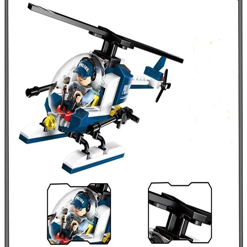 Enlighten-2017-NEW-951Pcs-City-Series-Mobile-Police-Station-Helicopter-Model-playmobil-Building-Blocks-Bricks-Toys (2)