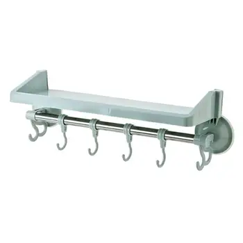 

Adjustable Hook Rack Double Suction Cup Towel Rack Hanging Shelves Hook Holder Lock Type Sucker Kitchen Bathroom Accessories