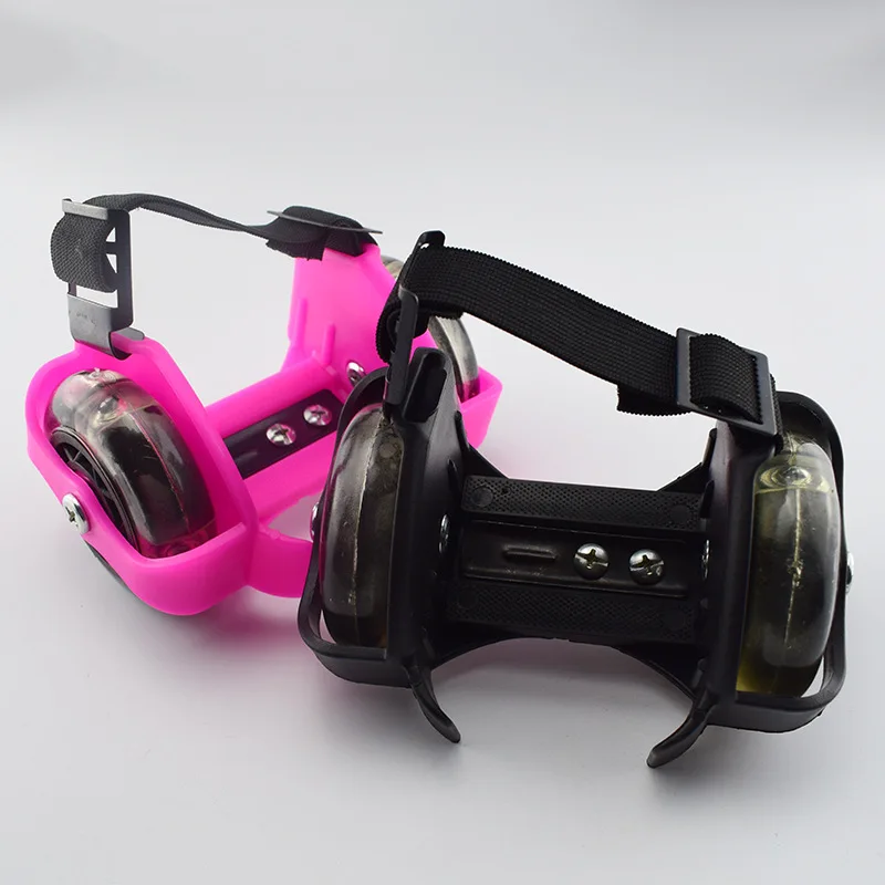 

Colorful Flashing Roller Adjustable Simply Roller Skating Shoes Whirlwind Pulley Flash Wheels Heel Roller for Kids Adult