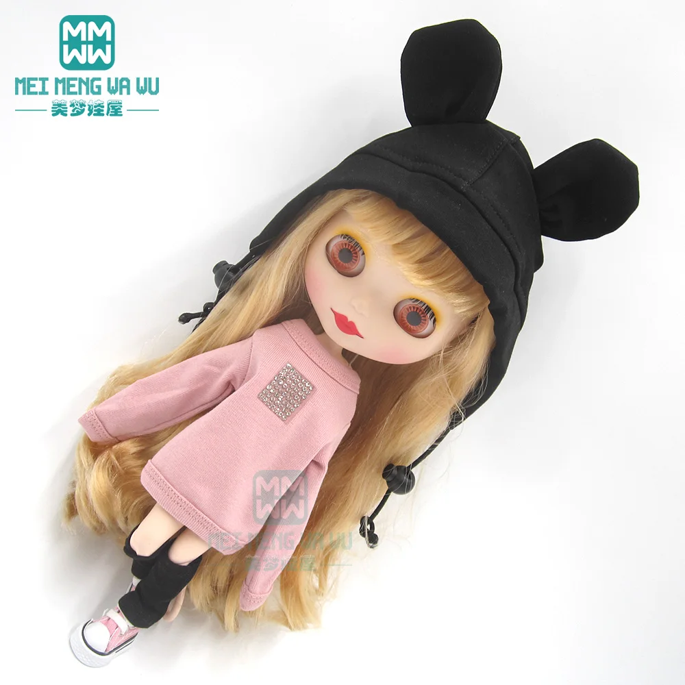 Blyth Doll Clothes fashion Sweatshirts casual hats socks sports shoes for 28-30cm Blyth Azone OB22 OB24 doll accessories