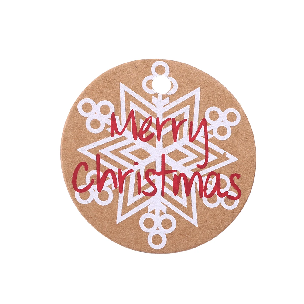 50Pcs Paper Christmas Wedding Party Hanging Label Tags Greeting Cards Home