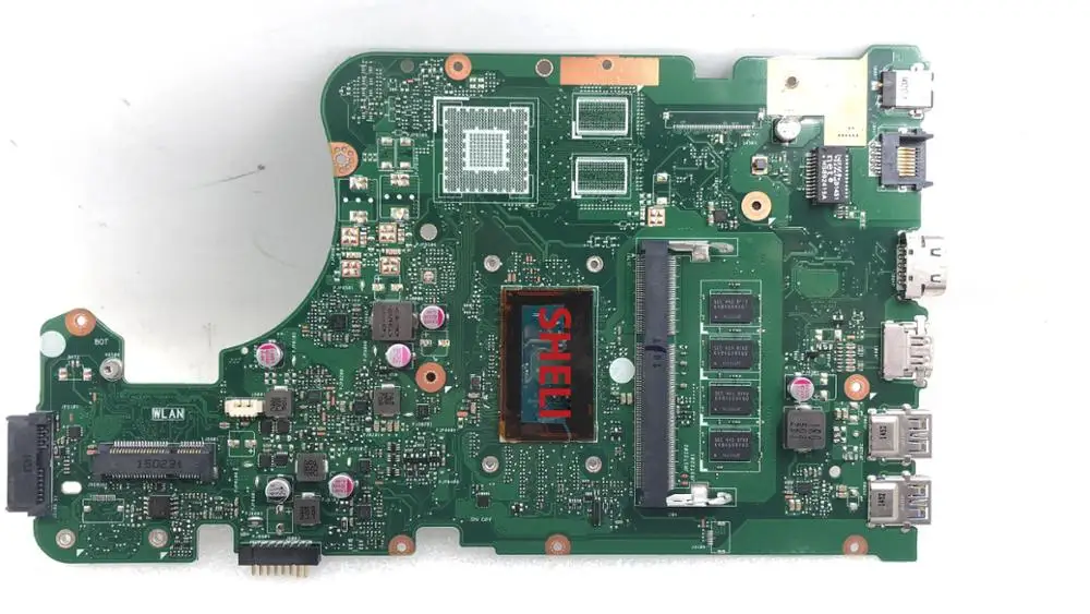 price reduction  SHELI for ASUS X555LA I3-4030U 60NB0650-MB1820 X555LD main board 4GB Laptop Motherboard REV 3.1 100