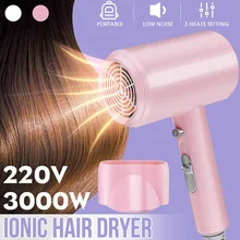 Профессиональный портативный мини-фен для волос, ионный салонный фен для волос, фен для путешествий, защита от температуры+ Диффузор