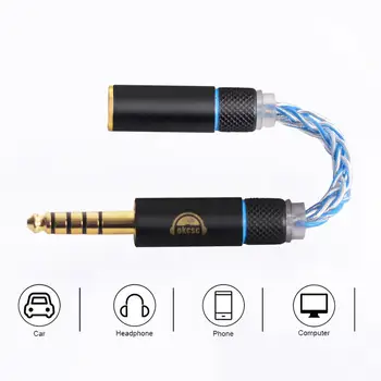 

OKCSC Audio Adapter Cable 4.4mm Male To 3.5mm Female 4 Cores Single Crystal Copper for SONY PS