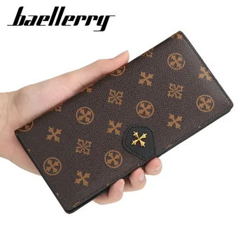 

Baellerry 2020 Long Women's Wallets PU Leather Wristlet Purse Female Luxury Wallet 11 Card Holders Brand Girls Wallet Lady Cluth