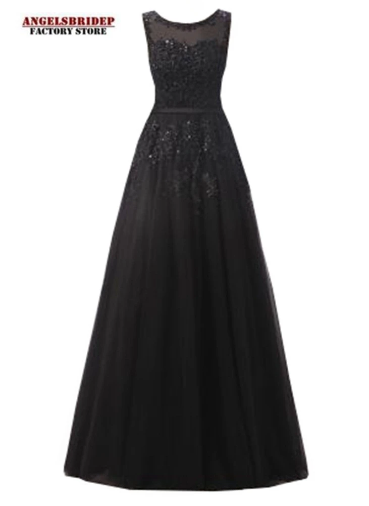 Fashion-Sheer-Neck-Long-Evening-Dresses-Vestidos-de-festa-Applqiue-Empire-Waist-Floor-Length-Prom-Pageant (5)