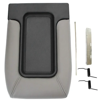 

Auto Center Console Lid Armrest Kit Fit for GMC Sierra Yukon Cadillac Escalade 2000-2006 Chevy Silverado(Gray)