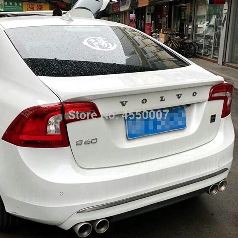 UBUYUWANT для VOLVO S60 спойлер 2014-2017 высокое качество абс материал заднее крыло