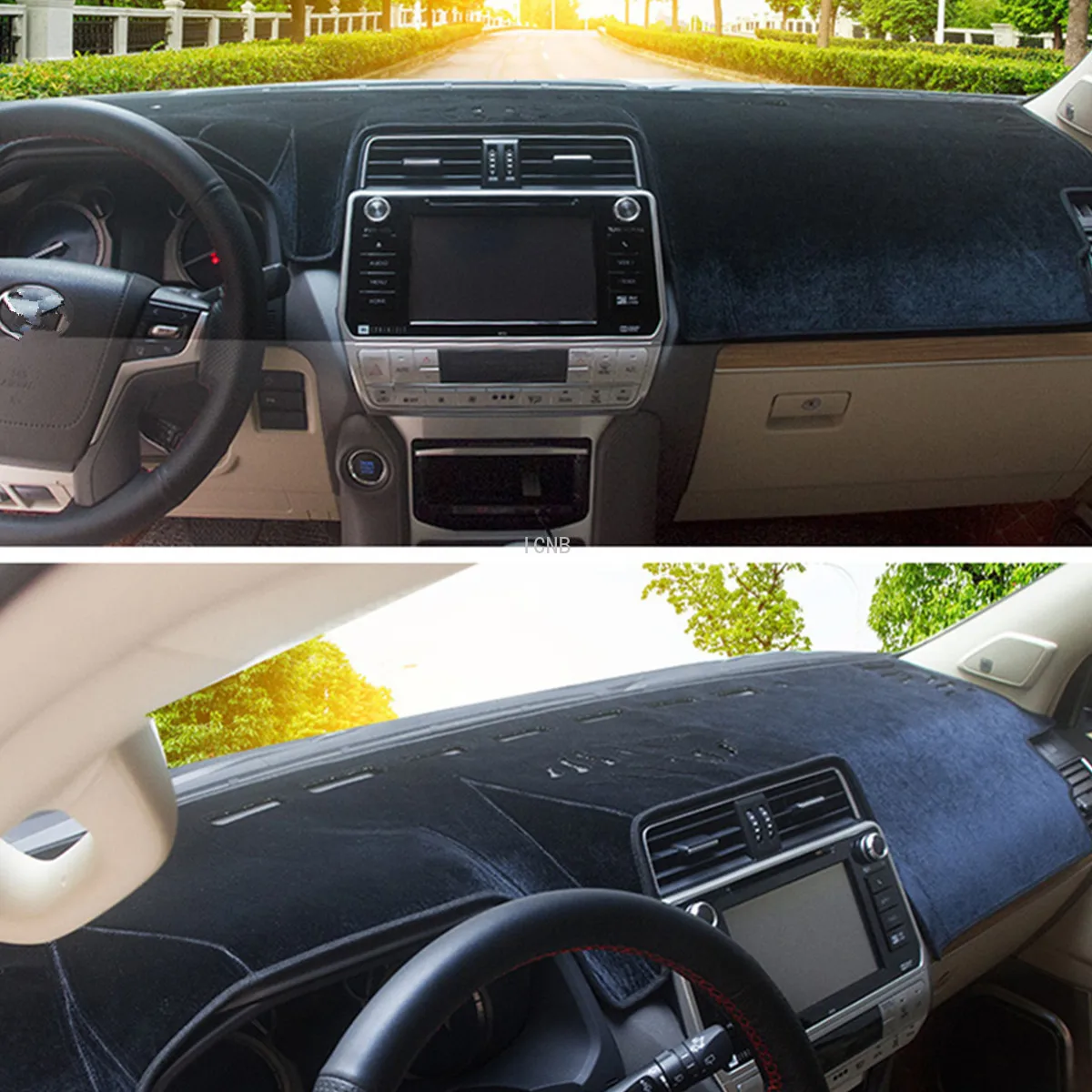 Коврик для приборной панели с подсветильник кой Toyota Land Cruiser 200 FJ200 2012 2013 2014