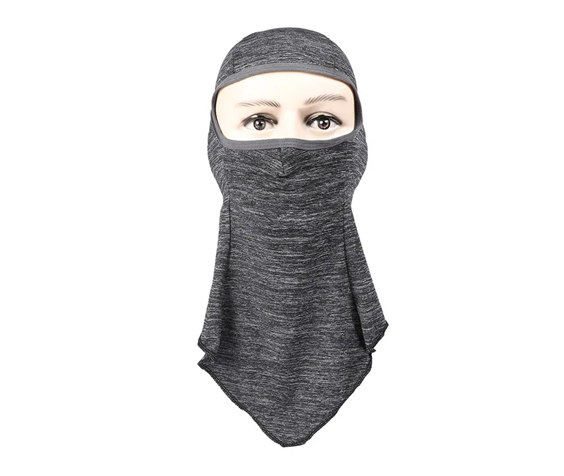 1 шт. дышащая Всесезонная однотонная длинная Балаклава лицевая маска для мужчин и женщин унисекс уличная велосипедная маска черная маска