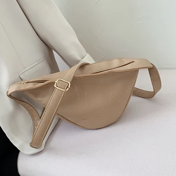 

Women Simple Dumplings Messenger Bag Designer Retro 2020 New Fashion Female Crossbody Shoulder Bag Chic Tide Handbag Clutch Bag