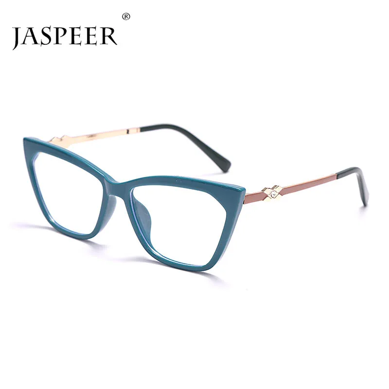 JASPEER Cat Eye TR90 Computer Glasses Women Blue Light Blocking