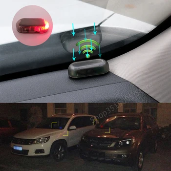 

Car Solar Power simulate Alarm LED Light Warning Stickers for Citroen C4 Aircross C1 C2 C3 C4L C5 C6 C-Crosser C-Elysee