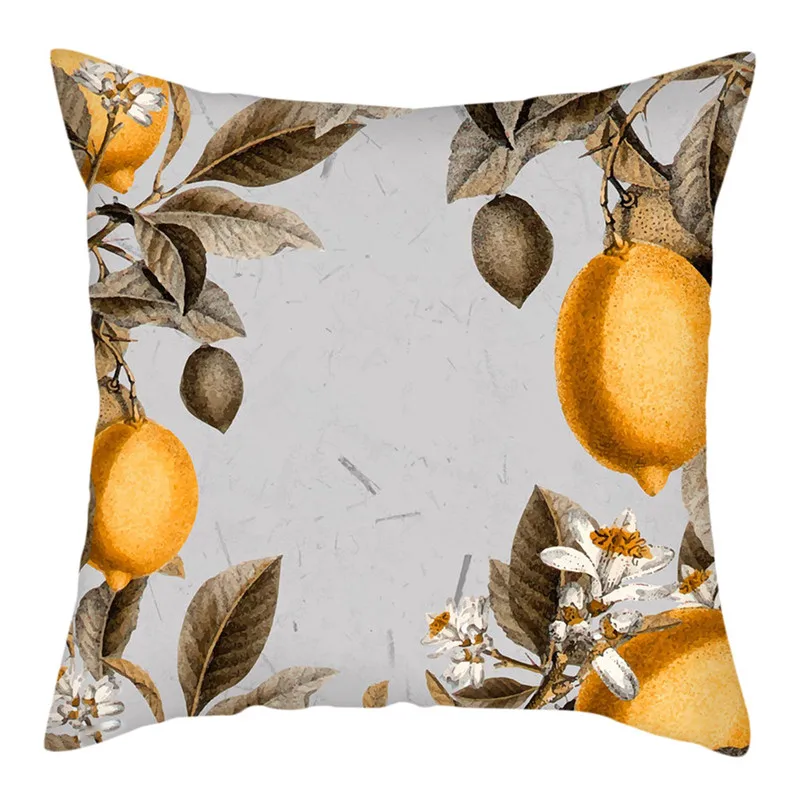 Fuwatacchi Flowers Leaves Picture Cushion Cover New Year Decor Pillow Covers for Home Sofa Decorative Throw Pillowcases 45*45cm - Цвет: PC13677