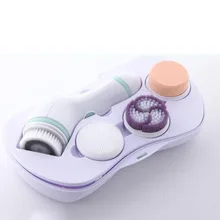 4 в 1 электрическая щетка для чистки лица для удаления угрей, акне вибрационный массаж Очищающая щетка для лица Красота устройство для очищения лица