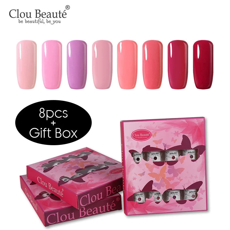 Гель лак Clou Beaute Полупостоянный Светодиодный УФ для дизайна ногтей гибридный