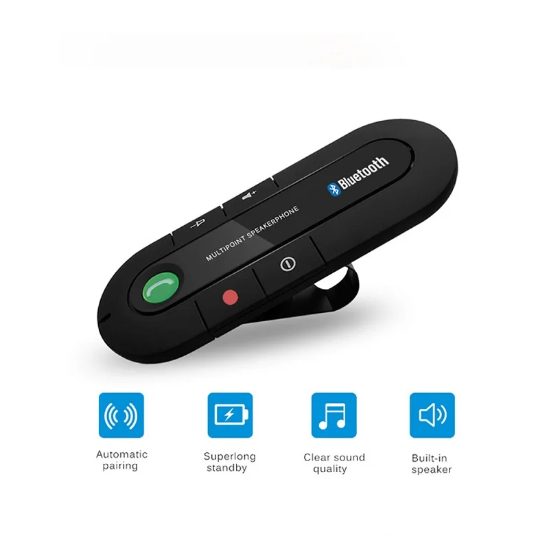 

Bluetooth Handsfree Car Kit Wireless Bluetooth Speaker Phone MP3 Music Player Car Charger Bluetooth Transmitter With Dual USB