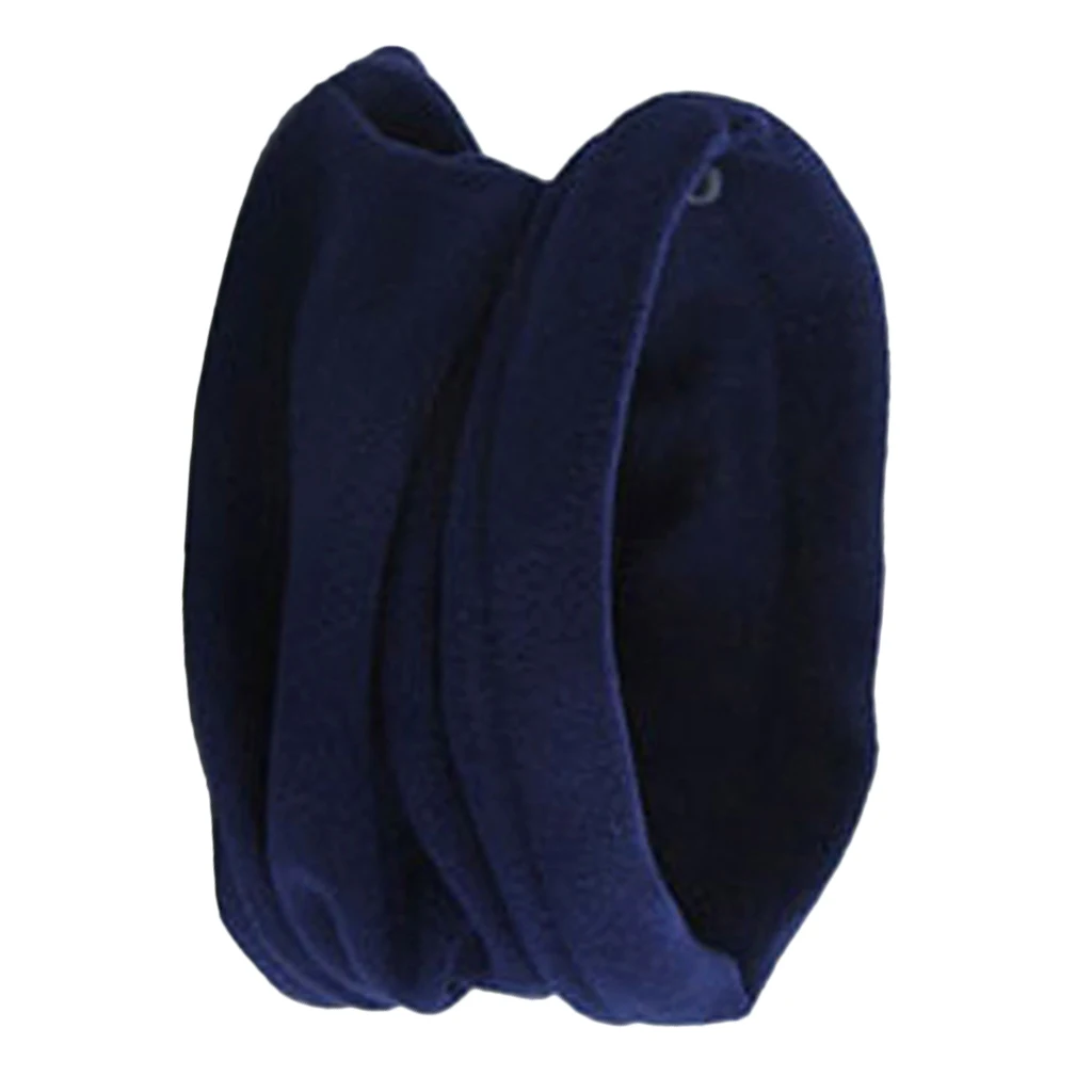 Winter Polar Fleece Man Women Scarf Ring Trendy Neck Warmer Comfy Snood Scarf Ski Motorbike Mask Warm Hat 