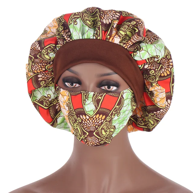 Women Printing Round Hat Classic Turban 