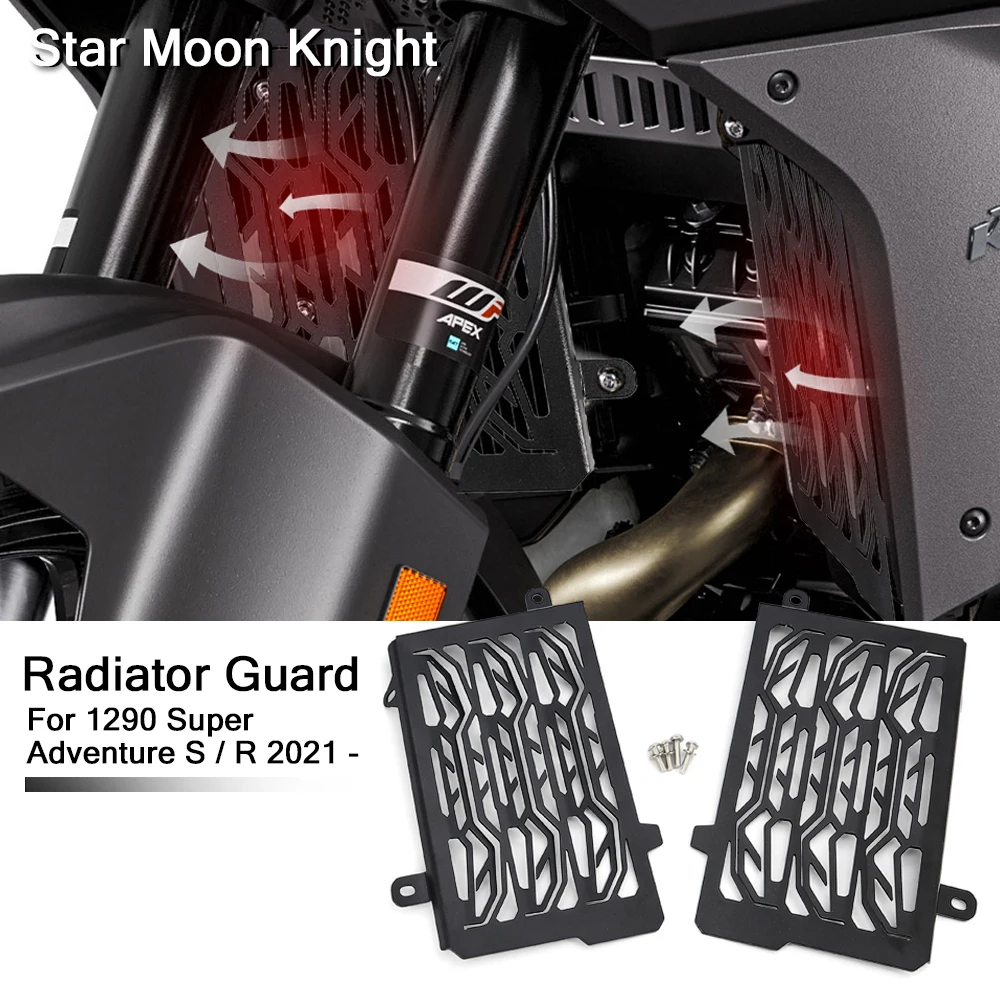 

For 1290 Super Adventure S / R 2021 - 2022 Motorcycle Accessories Aluminum Radiator Grille Grill Guard Cover Protector