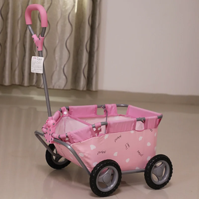 JayCreer My First Wagon Pretend Play Shopping Cart Toy Grocery Cart For 3-10 Years Old Baby Kids