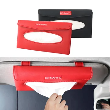 

Universal PU Car Tissue Box Car Sun Visor Type Tissue Cover Car Styling