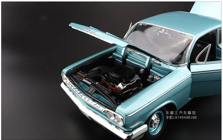 Maisto 1962 Chevrolet Корвет 1: 18 Модель брелок для автомобильных ключей, модель спортивного автомобиля модели