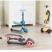 Детский самокат для детей 1-6 лет, Детский самокат для детей 12 лет, одноногий самокат