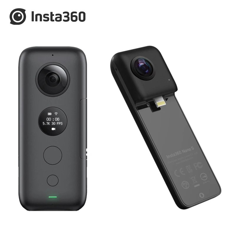 

Insta360 One X /Insta360 Nano S 4K 360 VR Video Panoramic Camera 20MP photos for iphone X XS XR for iPhone 7 8 6 series