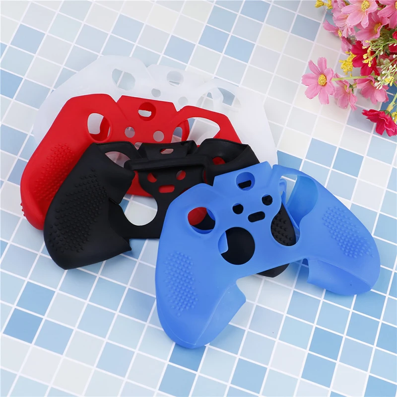 Soft Grip Silicone Game Case Gamepad Cases Game Controller Soft Protector Cover Skin Shell Frame Black For Xbox One Controller