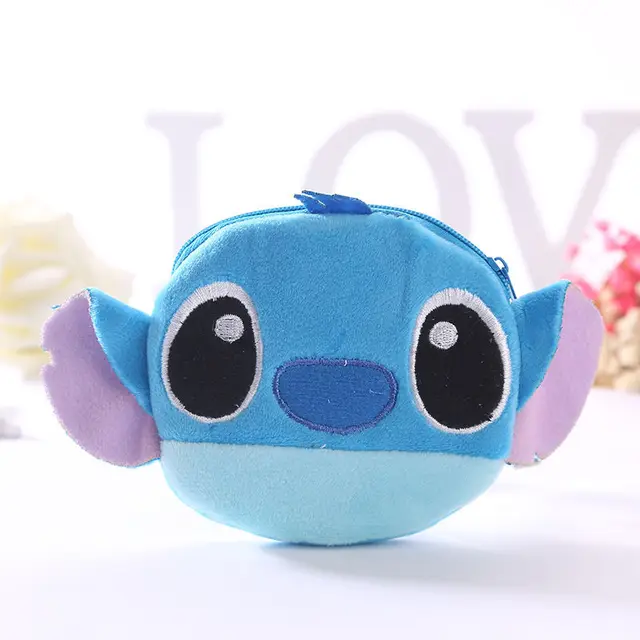 10PCS Lilo Stitch Plush Coin Purse Kawaii Bag Kids Happy Birthday Party Favor Gift Stitch Present 1