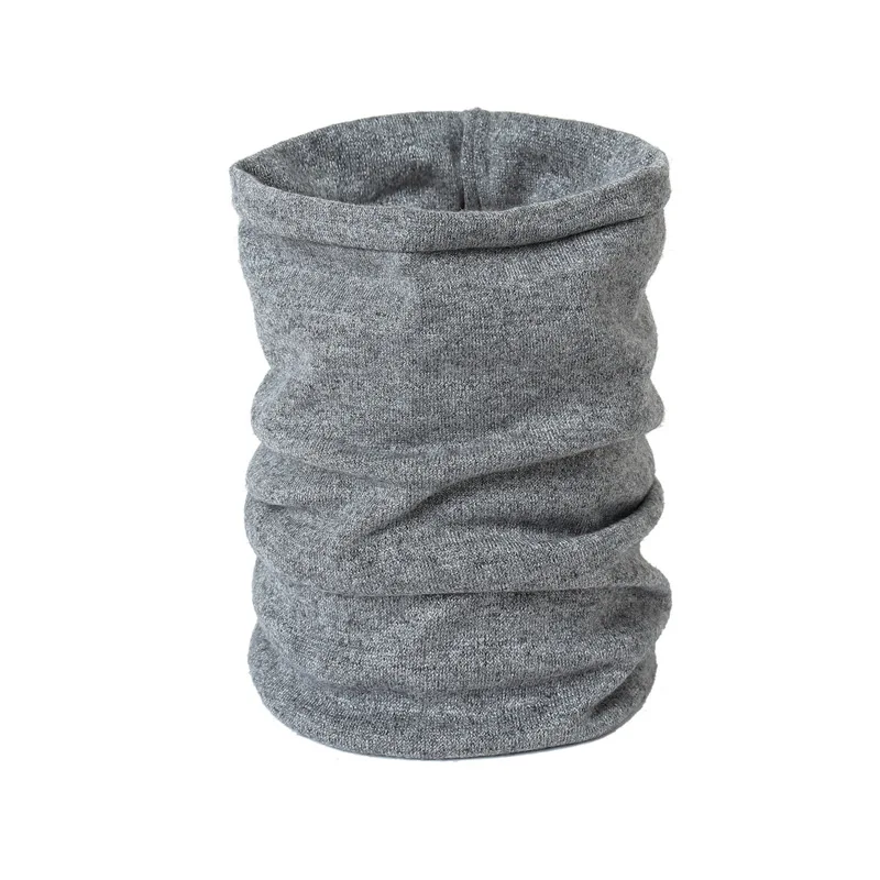 

2019 New Winter Warm Brushed Knit Neck Circle Solid Go Out Wrap Cowl Loop Snood Shawl Outdoor Ski Climbing Scarf For Men Women