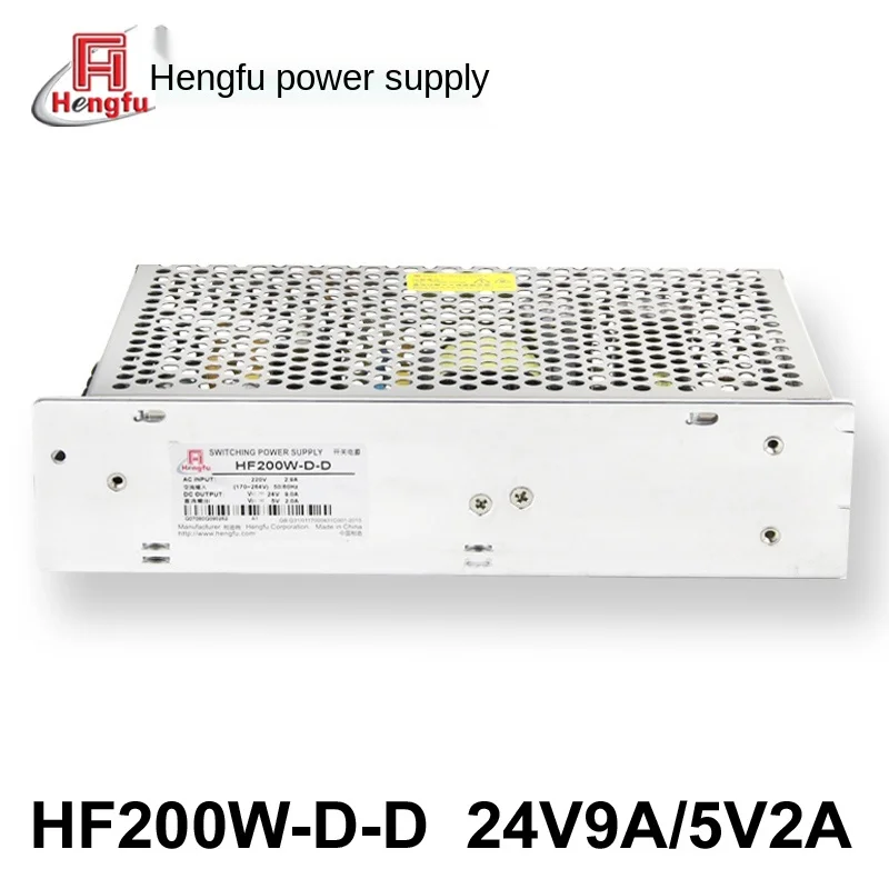 

Factory direct sell Hengfu Power Source HF200W-D-D DC Regulator Dc24v 9a 5v 2a Dual Output Switching Power Supply