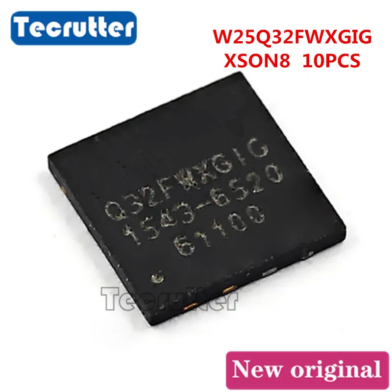10 Uds W25Q32FWXGIG 32FWXGIG USON8 4X4 4MB 32Mbit 25Q32 FLASH ...