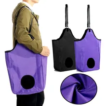 Полиэфирная Сумка для сена для кемпинга, снаряжение, водонепроницаемая кормушка, сумка для сена, сумка для верховой езды, переносная сумка для кормления, 33x18x60 см