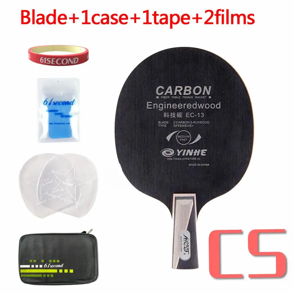 CS with F 1 case Yinhe EC-13 EC13 EC 13 лезвие для настольного тенниса пинг-понга - Цвет: CS with F 1 case