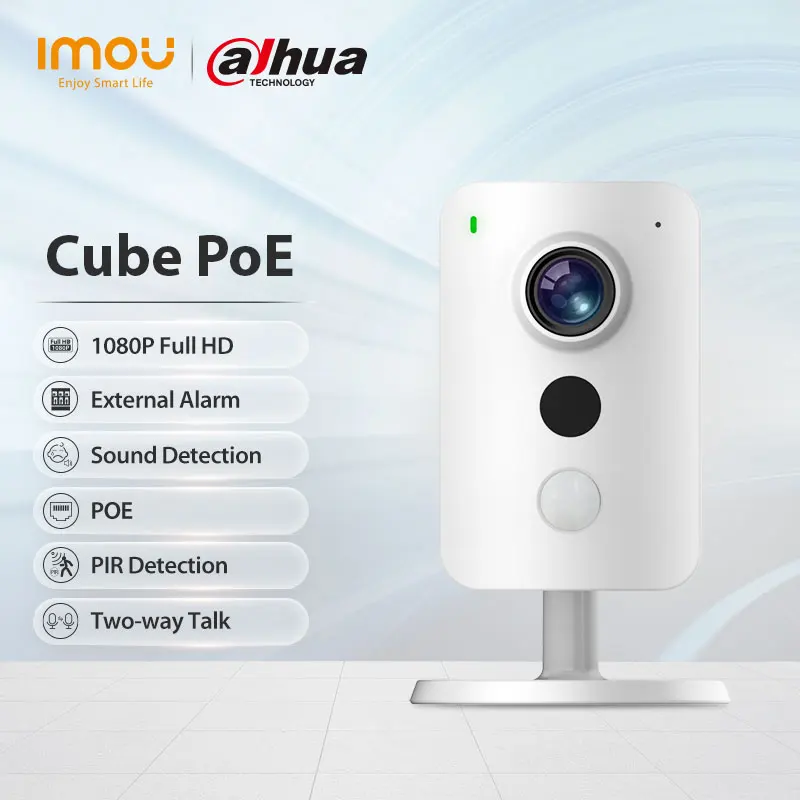 Dahua imou Cube POE 1080P IP камера видеонаблюдения датчик PIR интерфейс внешней сигнализации