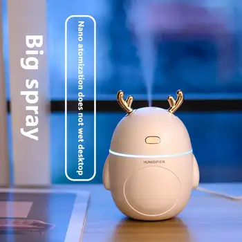 

ELOOLE 320ML Ultrasonic Air Humidifier Aroma Essential Oil Diffuser for Home Car USB Fogger Mist Maker with LED Night Lamp