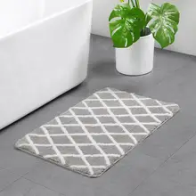 Микро-Волоконный водопоглощающий нескользящий ромбовидный Флокированный Коврик для ванной комнаты Противоскользящий коврик для пыли