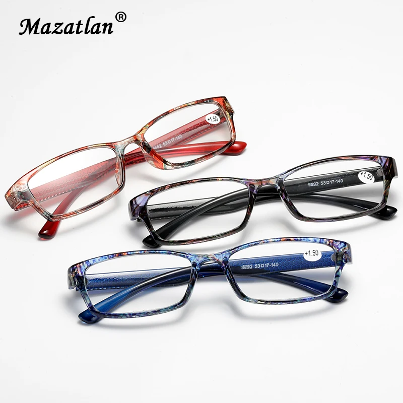 

Vintage Floral Frame Reading Glasses Men's Women's Brand Design Rectangular Glasses Presbyopic Glasses Diopter Magnifying Glass