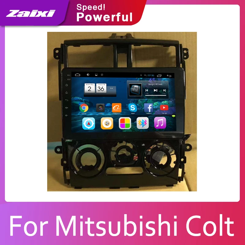 ZaiXi Android 2 Din Автомобильный Радио Мультимедиа Видео плеер Авто Стерео gps карта для Mitsubishi Colt 2002- медиа Navi навигация