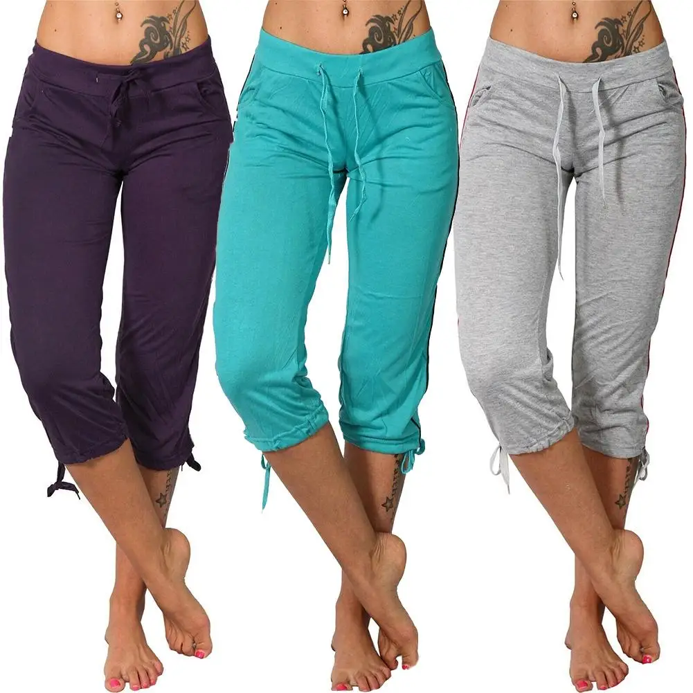 Women Ladies Pencil Pants Summer Women Mid Rise Pockets Capri Pants Cropped Trousers 3/4 Trousers Plus Size Female женские штан Women Ladies Pencil Pants Summer Women Mid Rise Pockets Capri Pants Cropped Trousers 3/4 Trousers Plus Size Female женские штан