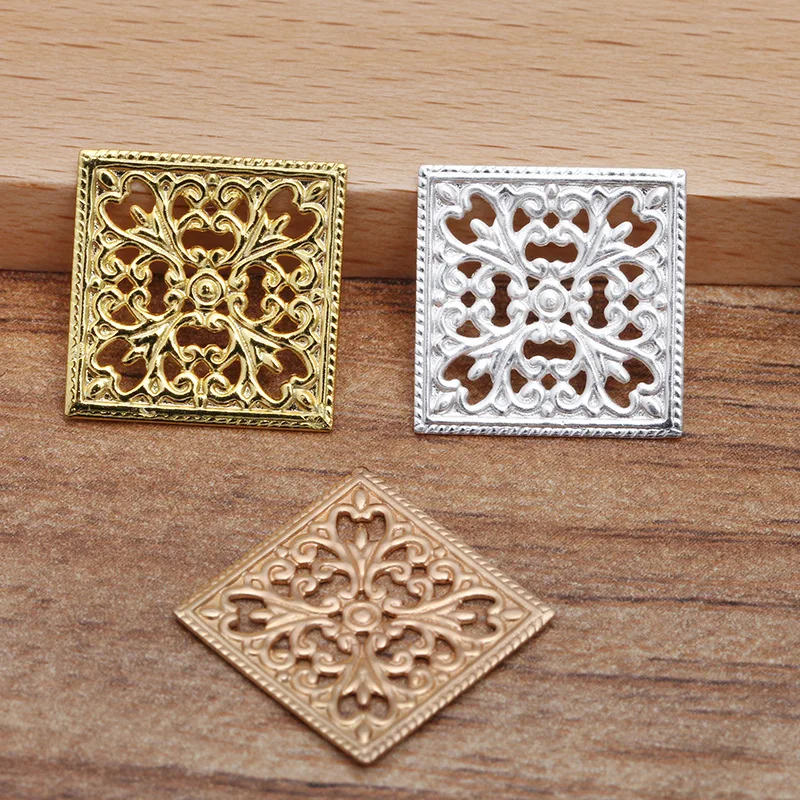 200-PCS-15mm-Metal-Brass-Filigree-Hollow-Square-Connector-Charms-Base-Setting-DIY-Handmade-Accessories-For (3)