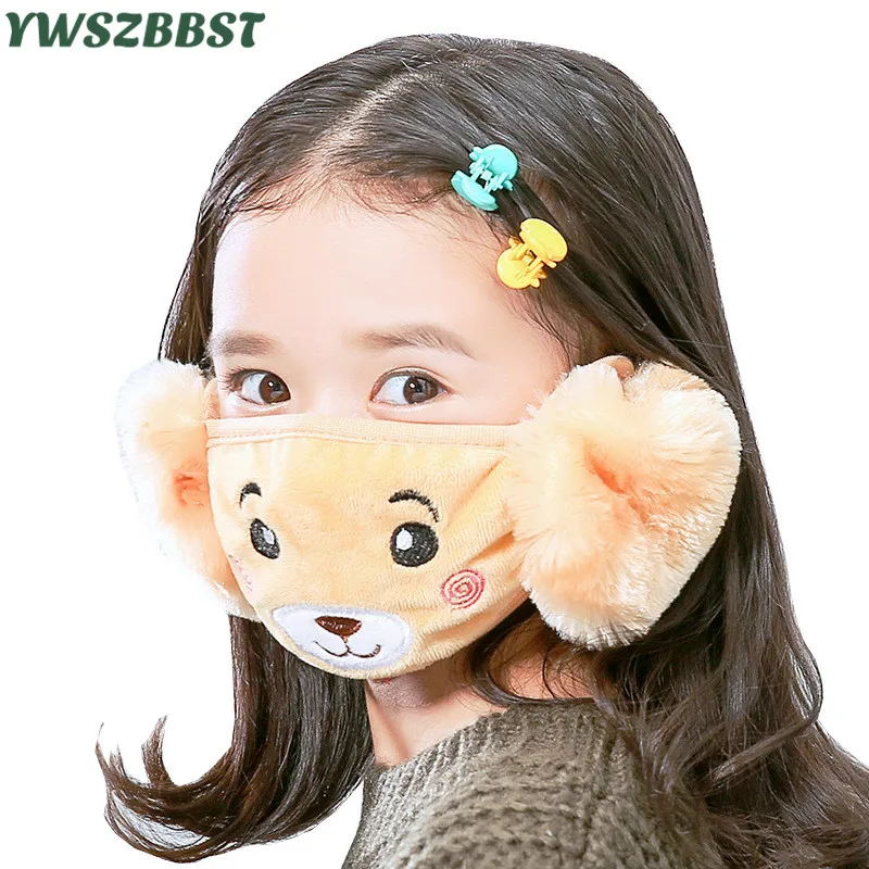 

Kids Earmuffs Apparel Accessories Girls Earmuff Mask Plus Velvet Boys Winter Ear Muff Wrap Band Ear Warmer Earlap