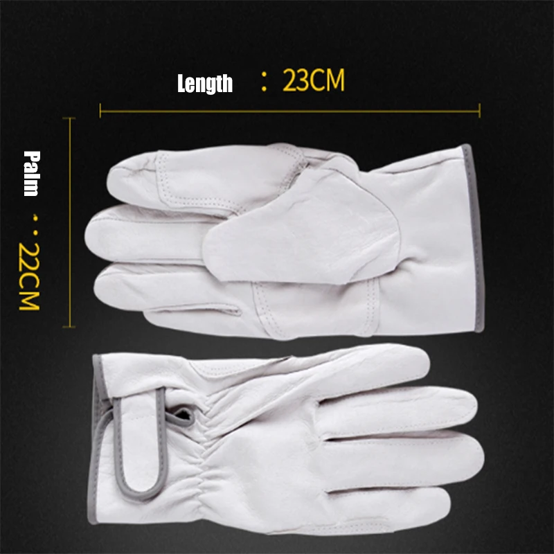 Горячая Распродажа защитные перчатки D Класс ультратонкие кожаные рабочие перчатки
