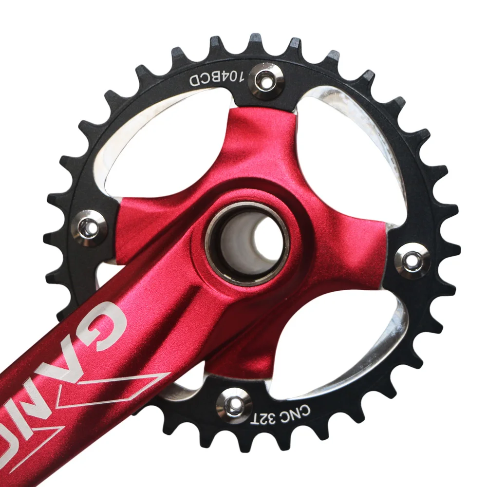 Цельнокроеный MTB интегрированный набор Шатунов 9S 10 11S 175 с 32 T/34 T/36 T 38T 40T 42T круглая Звездочка 104BCD
