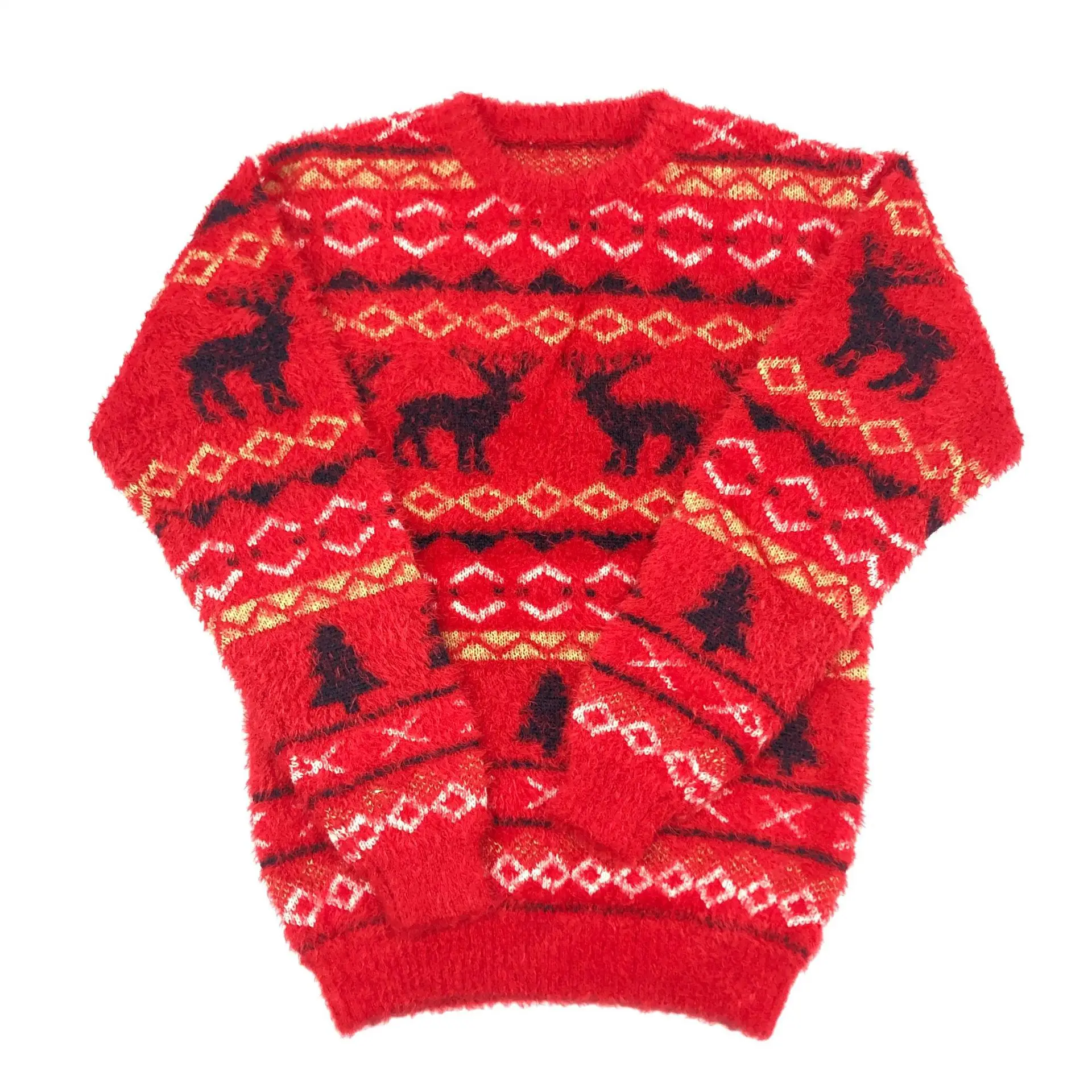

2020 European And American Style New Style Men And Women Childrenswear Kids' Sweater Christmas Elk-