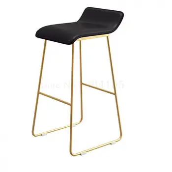 

Northern Europe Bar Chair Leisure Home Modern Simple Creative Iron Bar Chair Front Desk Net Red Coffee Stool